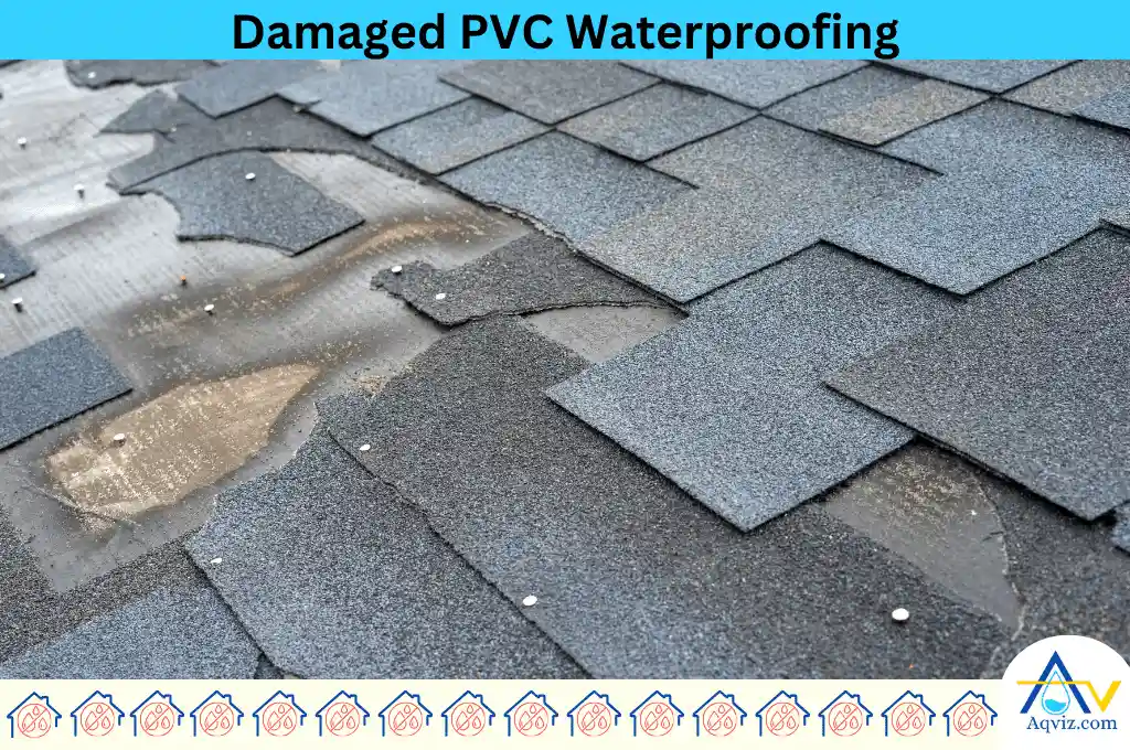 Damaged PVC Waterproofing