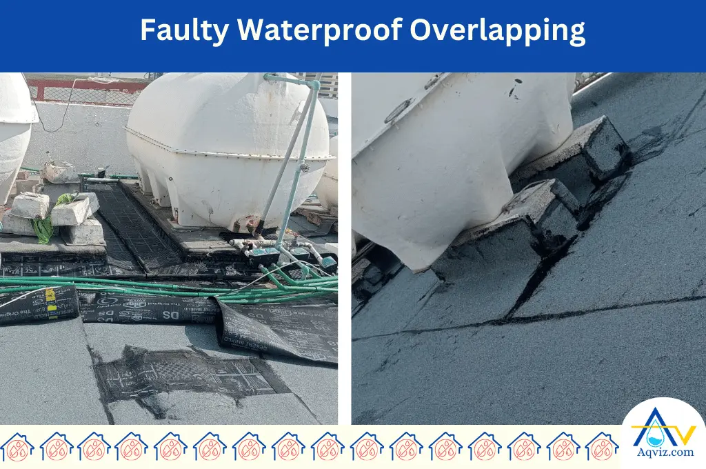 Faulty Waterproof Overlapping