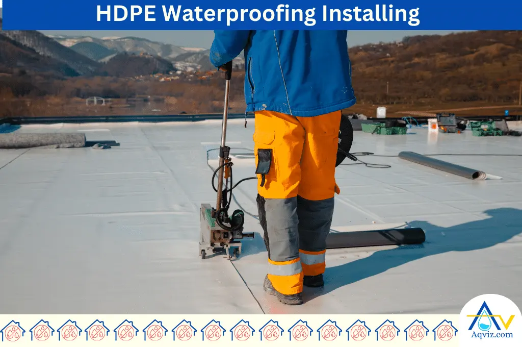 HDPE Waterproofing Installing