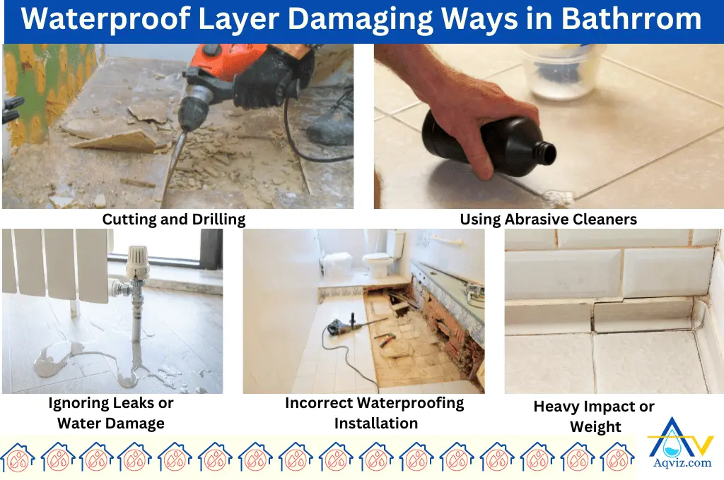 Waterproof layer damage bathroom