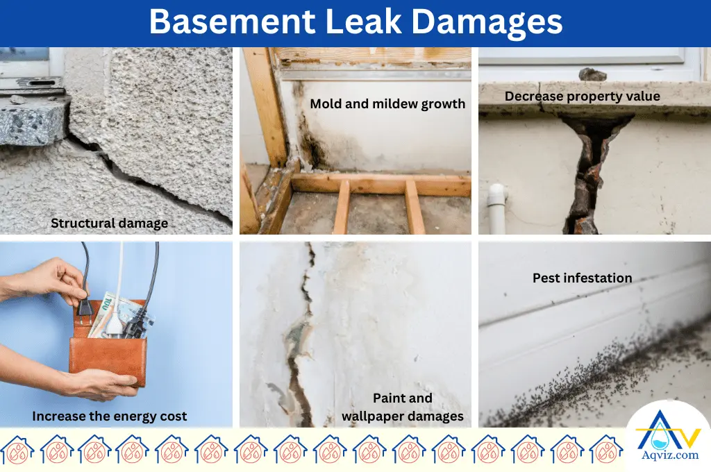 Basement leak damages