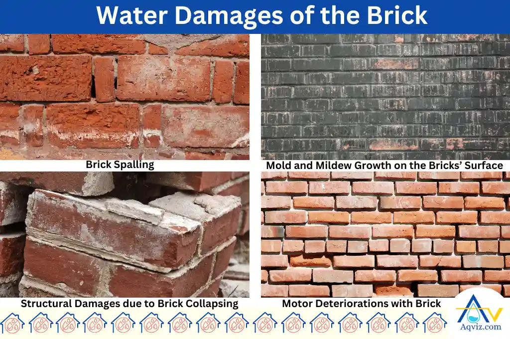 Brick water damages