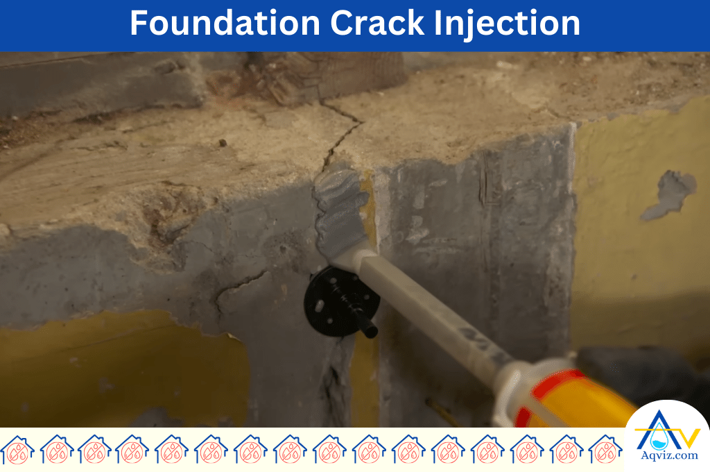 Foundation crack Injection