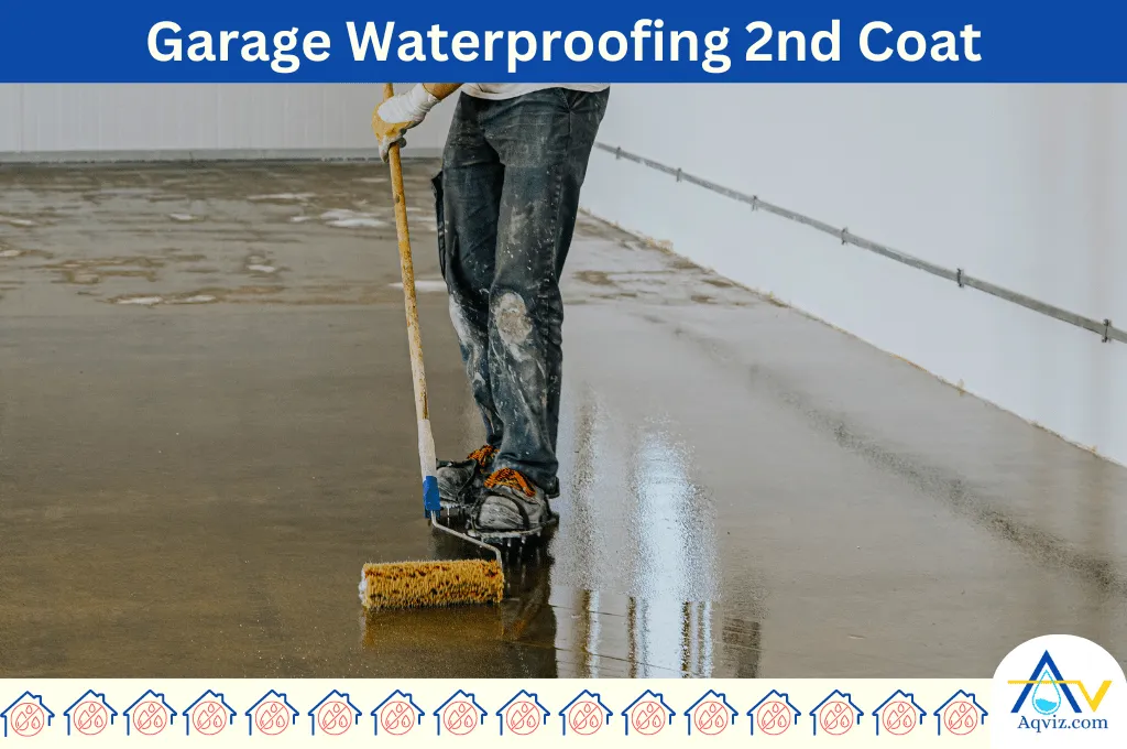 Garage waterproofing 2nd coat