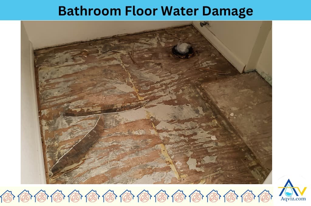 Bathroom Floor Water Damage