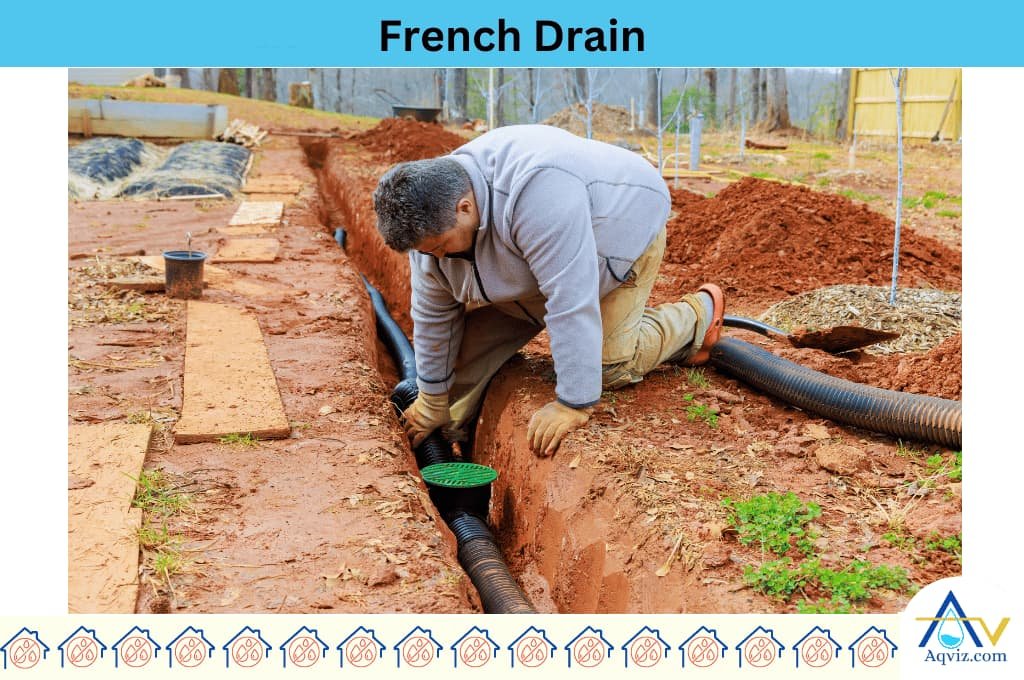French Drain installing