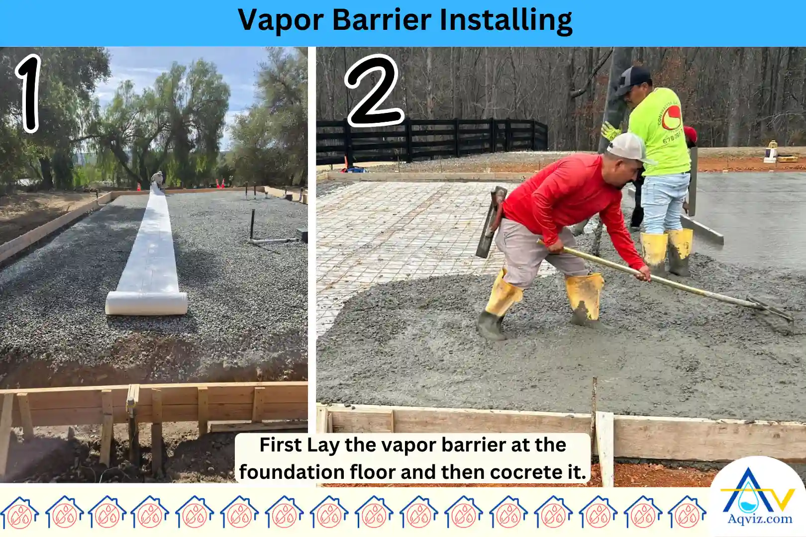 foundation-vapor-barrier-installing
