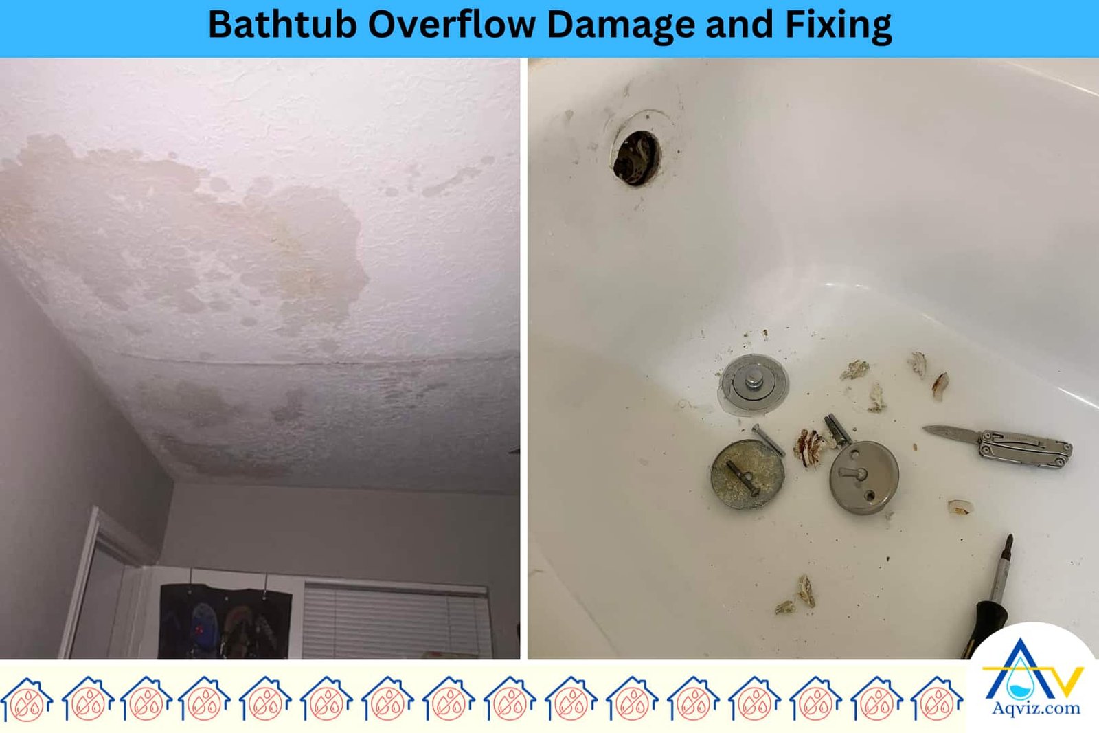 bathtub-overflow-damage-fixing