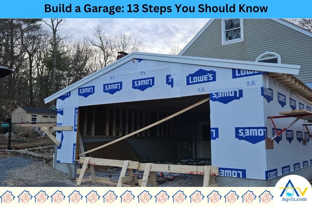13 steps to build a garage
