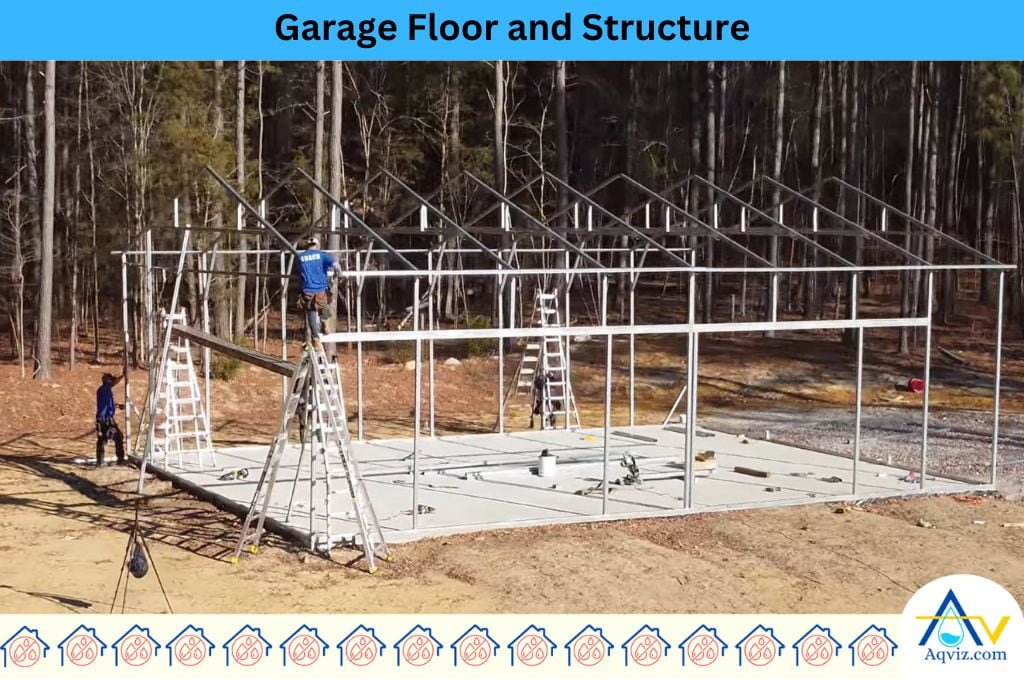 garage floor and structure