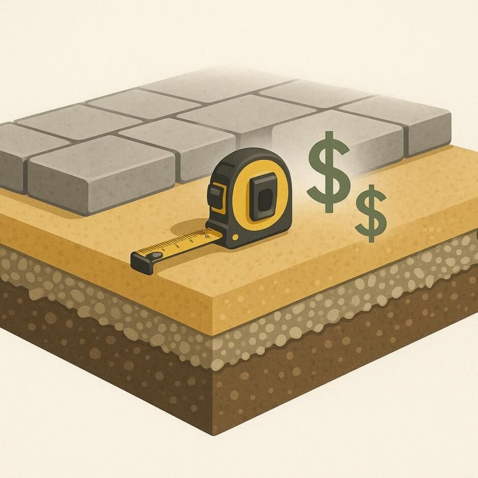 average paver patio installation cost