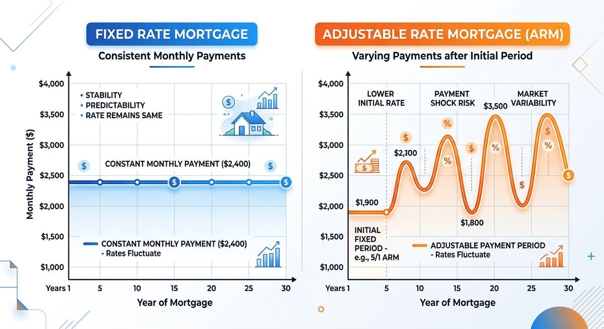 fixed rate vs adjustable rate mortgage head to head comparison