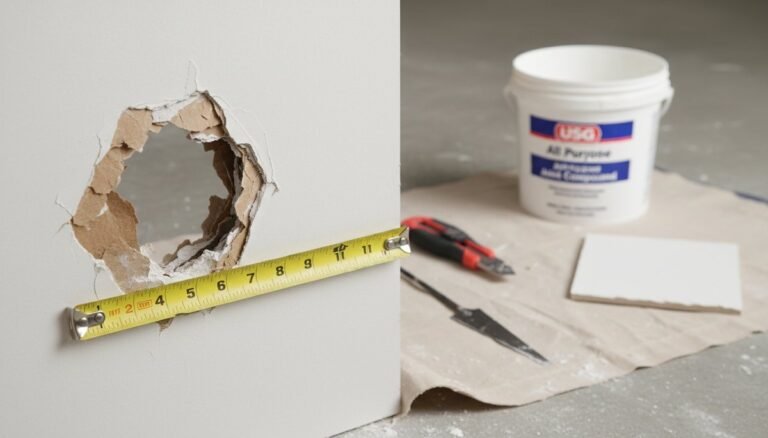 How to Patch Large Holes in Drywall: Two Methods That Actually Work