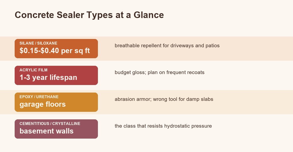 the four types sorted
